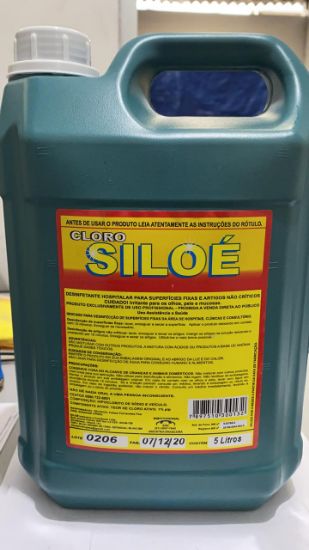 Imagem de HIPOCLORITO DE SÓDIO 1%  SILÓE 5L