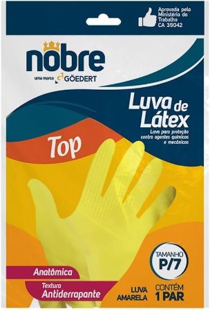Imagem de LUVA LATEX NOBRE AMARELA TOP P