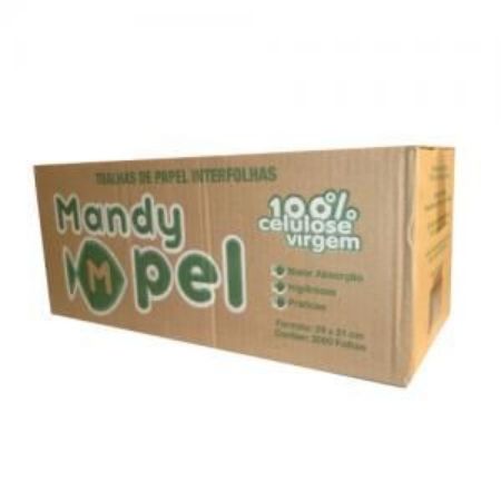 Imagem de PAPEL TOALHA INTERFOLHA BRANCO MANDYPEL