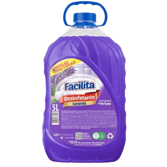 Imagem de DESINFETANTE FACILITA LAVANDA 5 L