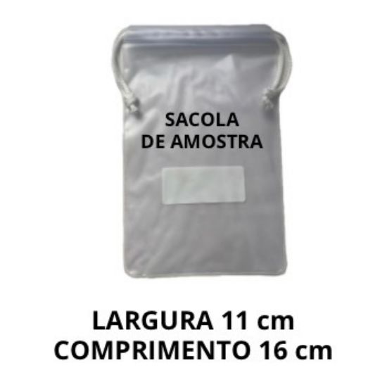 Imagem de SACOLA AMOSTRA DE SOLO TARJA P/IMPRESSÃO 11X16 CM