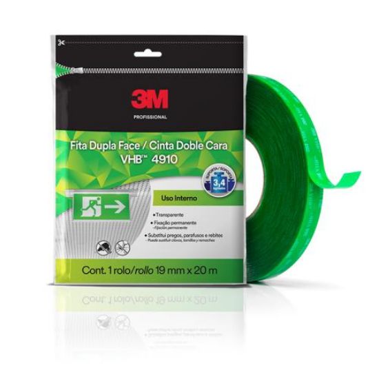 Imagem de FITA DUPLA FACE ACRILICA VHB 4910 - 19mmx20m 