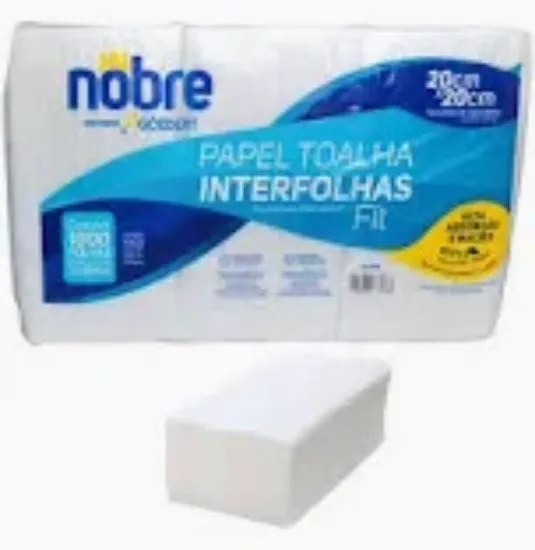 Imagem de PAPEL TOALHA INTERFOLHAS FIT 20X20 100% CELULOSE - 1000 FOLHAS