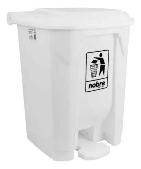 Imagem de LIXEIRA PLÁSTICA COM PEDAL 50 L BRANCO