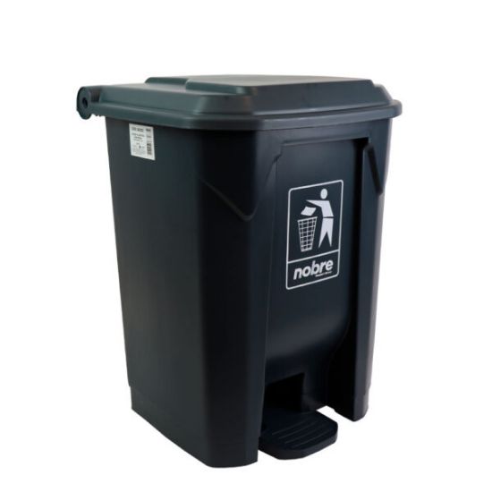 Imagem de LIXEIRA PLÁSTICA COM PEDAL 100 L CINZA