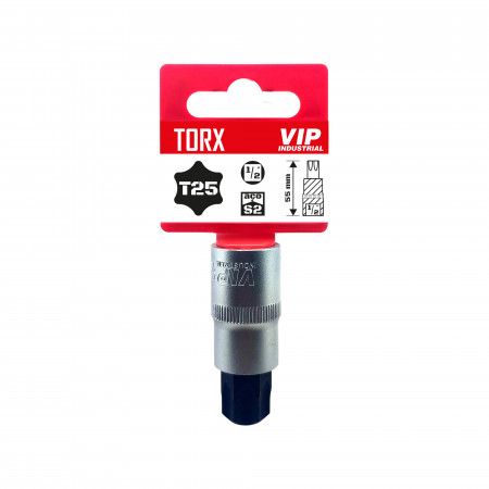 Imagem de SOQ TORX MANUAL CURTO T25 - Enc. 1/2" x 55mm