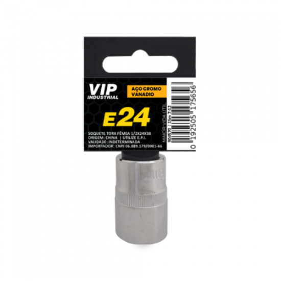 Imagem de SOQ TORX FÊMEA MANUAL CURTO E24 - Enc. 1/2" x 38mm