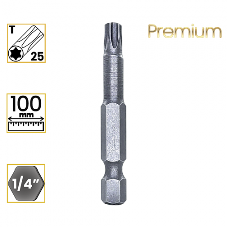 Imagem de PONTA TORX PREMIUM T25 - Enc. 1/4" x 100mm