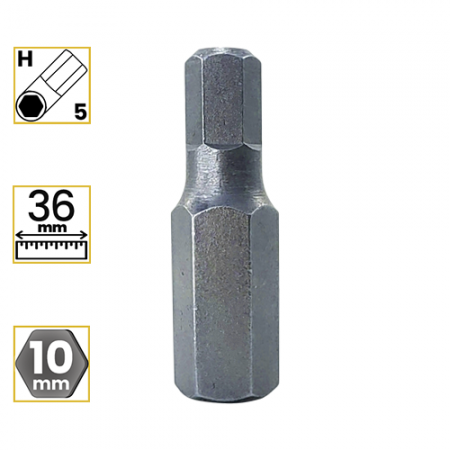 Imagem de BITS ALLEN CURTO PREMIUM 5mm - Enc. 10mm x 36mm