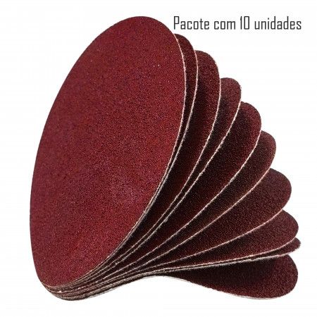 Imagem de DISCO LIXA C/ VELCRO - 5" 125mm GR 36 [C/10]