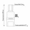 Imagem de SOQ ALLEN MANUAL LONGO 12mm - Enc. 1/2" x 100mm