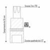 Imagem de SOQ TORX MANUAL CURTO T70 - Enc. 1/2" x 55mm