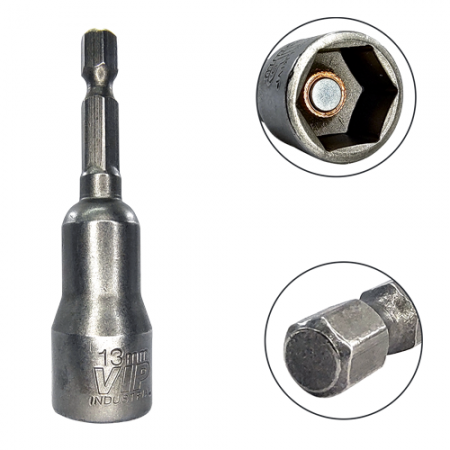 Imagem de SOQ CANHÃO MAGNÉTICO 14mm - Enc. 1/4" x 65mm [C/5]