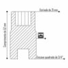 Imagem de SOQ EST MANUAL CURTO 21mm - Enc. 3/4" x 52mm