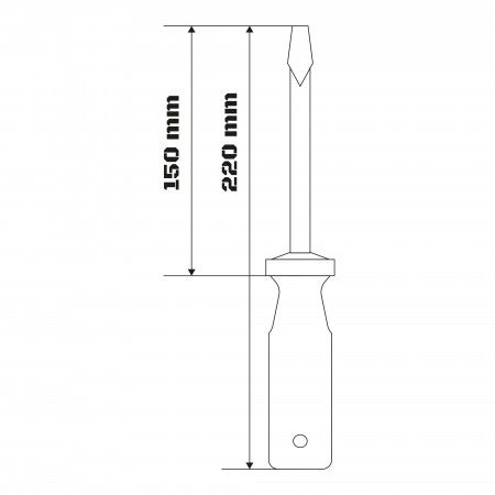 Imagem de CHAVE FENDA 1/8" X 6"