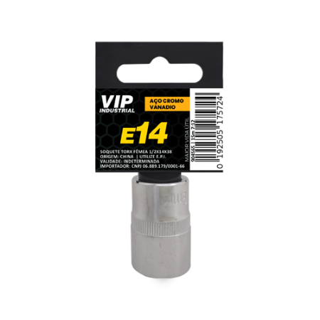 Imagem de SOQ TORX FÊMEA MANUAL CURTO E14 - Enc. 1/2" x 38mm